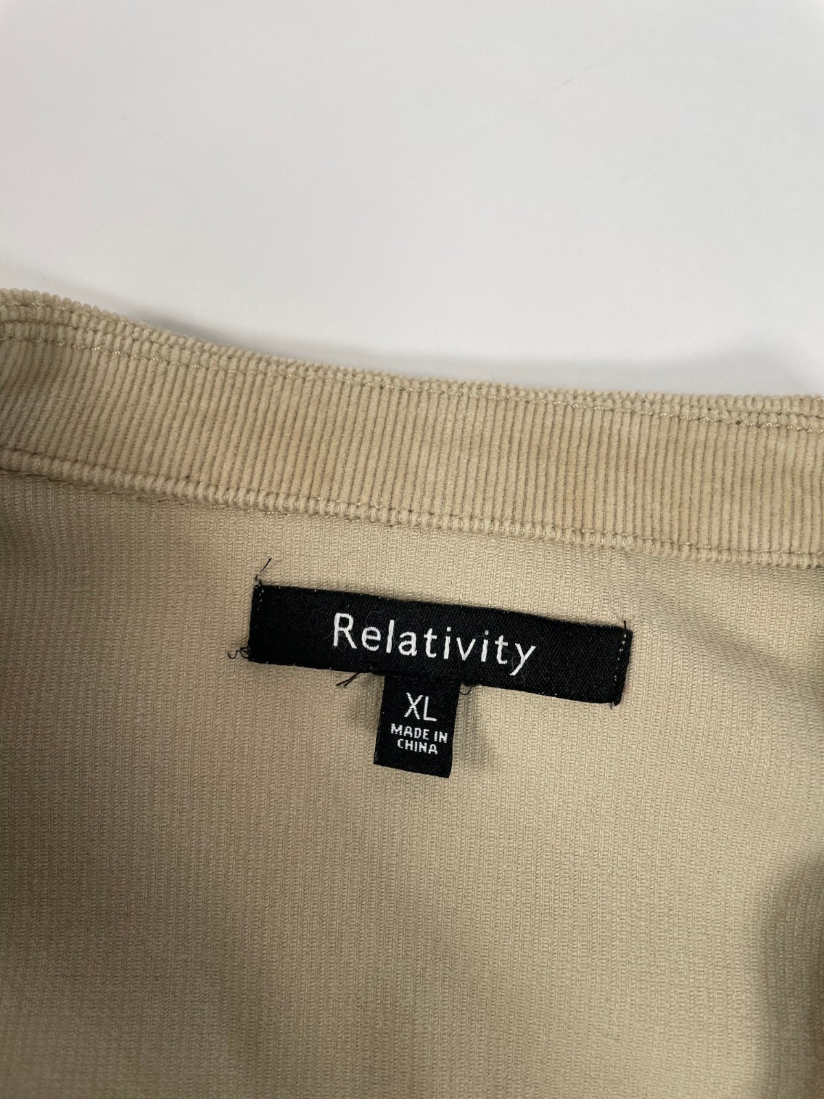 Relativity Women's Button Front Jacket Beige Size… - image 5