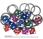 Novelty Key Ring Keychain Genuine Casino Dice Blue Las Vegas Lake Tahoe Reno — photo 7
