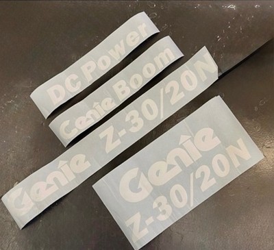 Genie Z-30/20N Articulating Boom Lift Platform Decals set stickers POWER