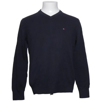 Tommy Hilfiger, Pullover, Größe: M, Blau, Baumwolle, Einfarbig, Herren #fvH