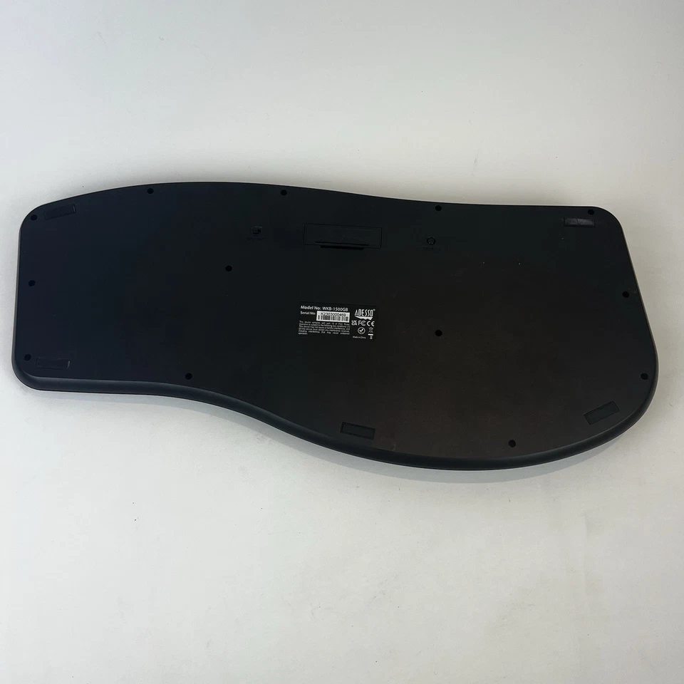 Adesso WKB1500GB 2.4 GHz Wireless Ergonomic Keyboard Black Excellent Condition - Image 4 of 4