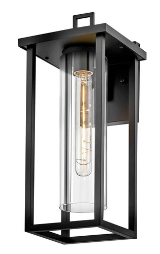 Lark 81424 Mateo 17" Tall Outdoor Wall Sconce - Black - Picture 8 of 9