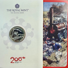 2025 Royal Mint 200 Years of Modern Railway Brilliant Uncirculated £2 Coin