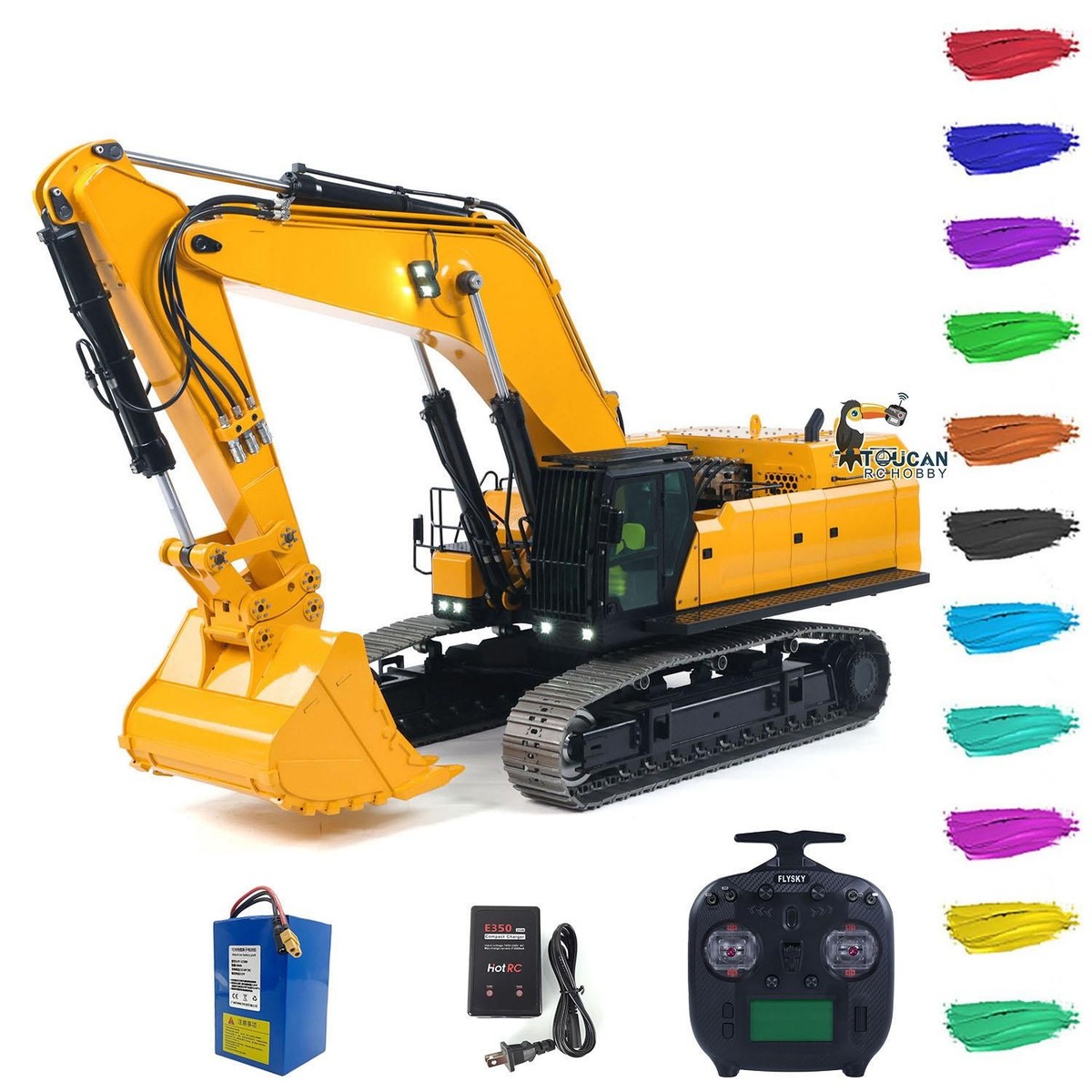 CAT RC Excavator コントローラー付き 1:16 Cat® 320 Radio Control Excavator with Bucket, Grapple and