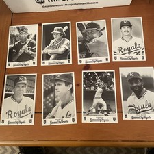 Kansas City Royals team Issued Photo Card Postcard Lot 20 Cards…1