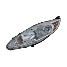 For Ford Fiesta 2011 2012 2013 Headlight Driver Side | Halogen Clear Lens Chrome