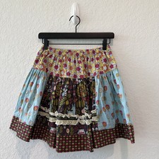 Matilda Jane Character Counts Twirl Skirt Animal Floral Skater Girls Size 12