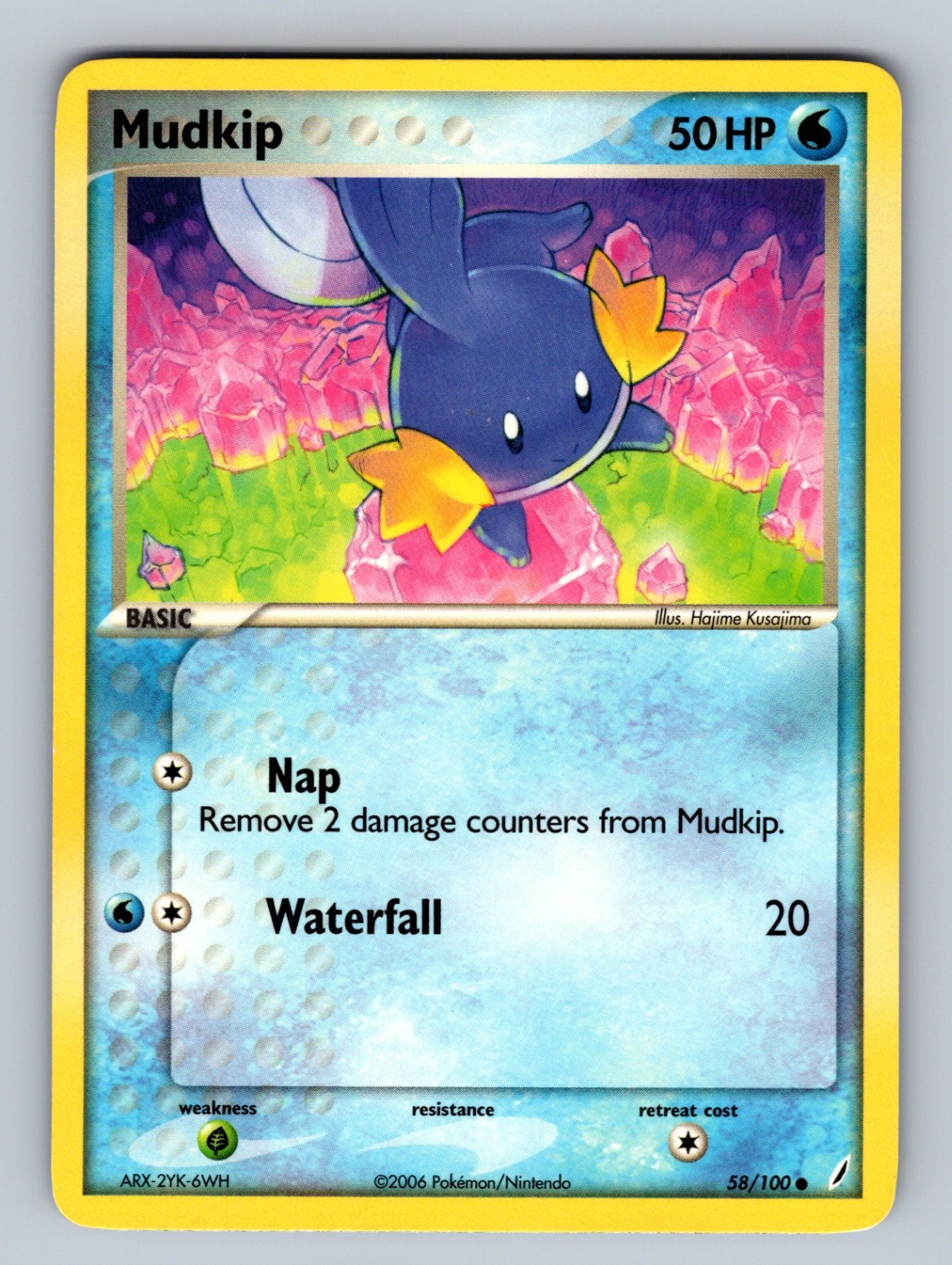 Mudkip 58/100 Common Crystal Guardians NM Pokemon TCG