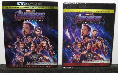 AVENGERS ENDGAME 4K ULTRA HD BLU-RAY DISC SLIPCOVER NEW SEALED