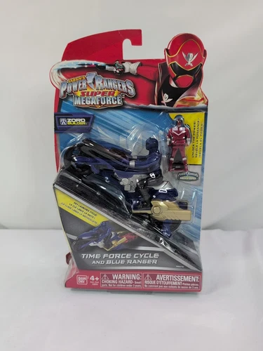 Power Rangers Super Megaforce TIME FORCE CYCLE & BLUE RANGER - NEW