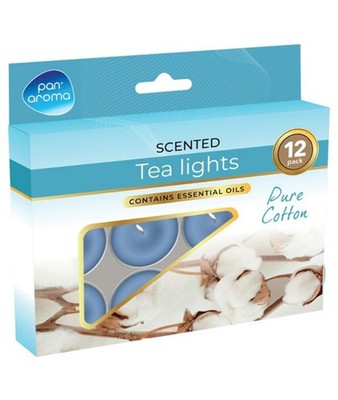 Pan Aroma Scented Tea Lights Pure Cotton