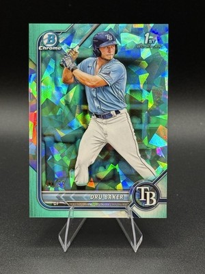 2022 Bowman Chrome Sapphire Edition- Prospects Dru Baker #BCP-176 Aqua /99 CC1