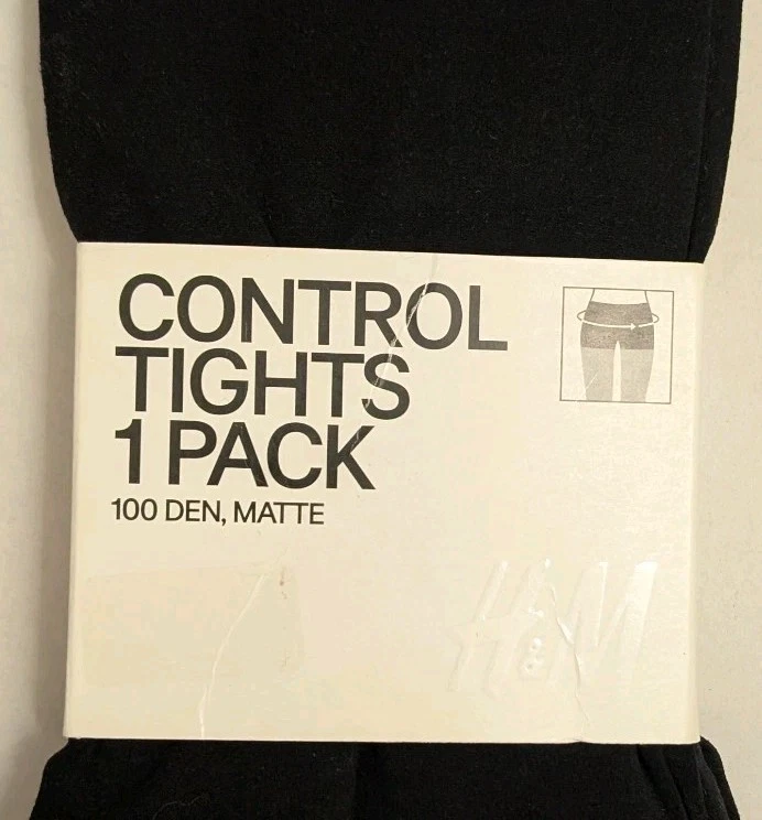 H&M Gr XL Figurformende Strumpfhosen Panty 100den 93% Polyamid 7%Elasthan Neu OV - Bild 3 von 4