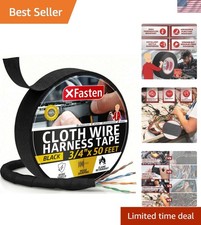 High Temp Wire Harness Tape, 3/4-Inch x 50-Ft for Automotive Cable Protection