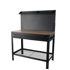 Hyper Tough 48-inch Steel Workbench with Steel Mesh, free shipping