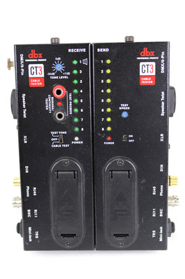 DBX CT3 Advanced Cable Tester 5-Pin Receive & Send Unit Set ** Tested & Works