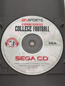 Bill Walsh College Football (Sega CD, 1993) Disc & Case | Tested