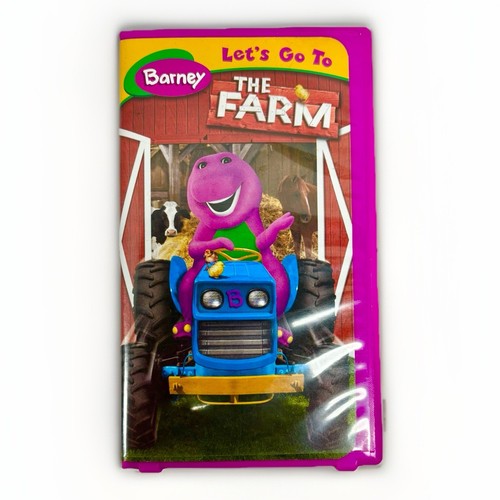 Barney Vintage VHS, Lot Of 3- Let’s Go To The Farm, Zoo, Campfire Sing-a-long - Picture 2 of 17