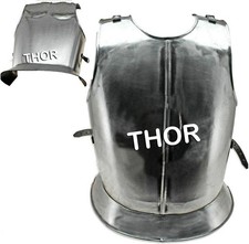 Roman Vintage Steel Silver 18G Medieval Muscle Armor Cuirass Breastplate Jacket