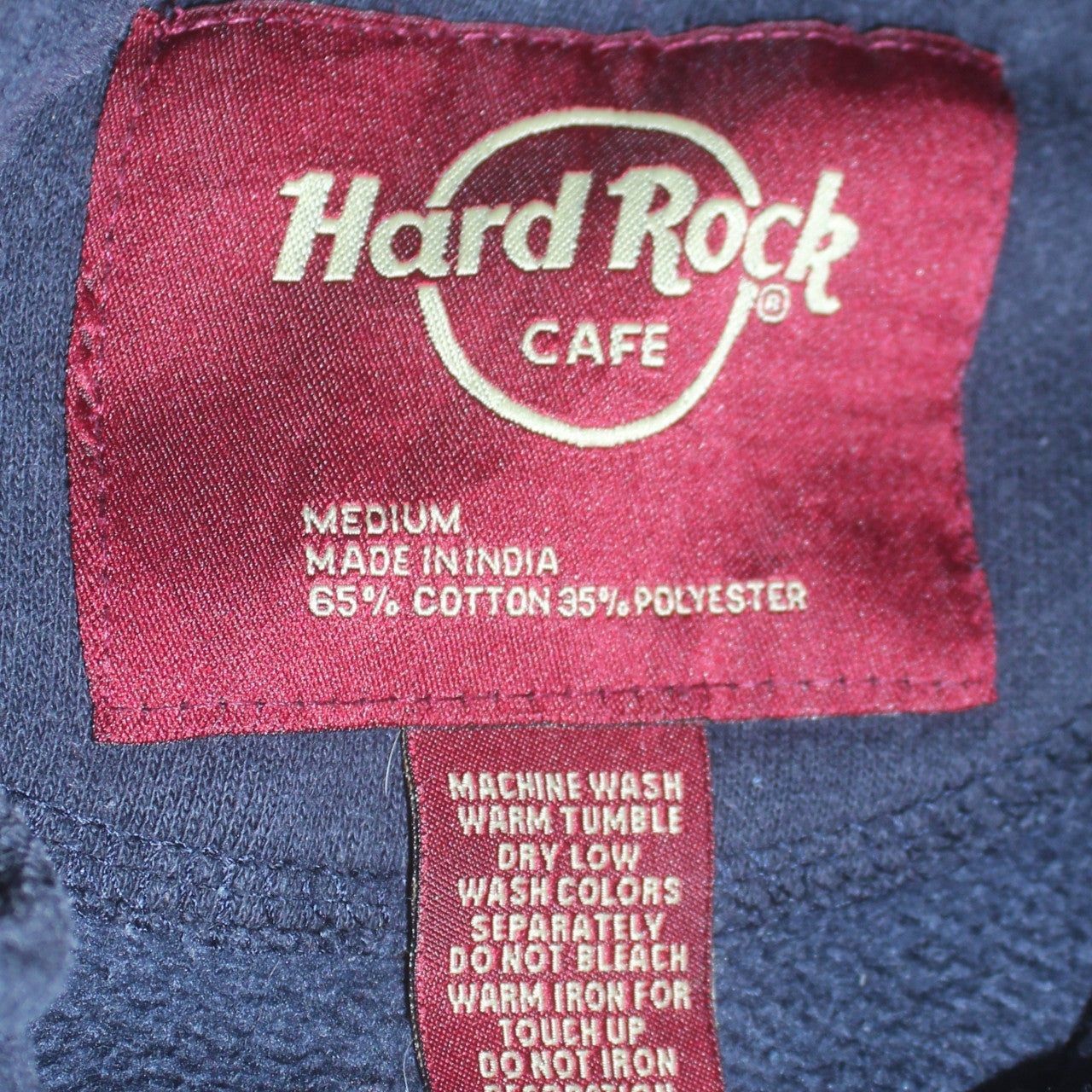Hard Rock Cafe Blue Hoodie Mens M image 7
