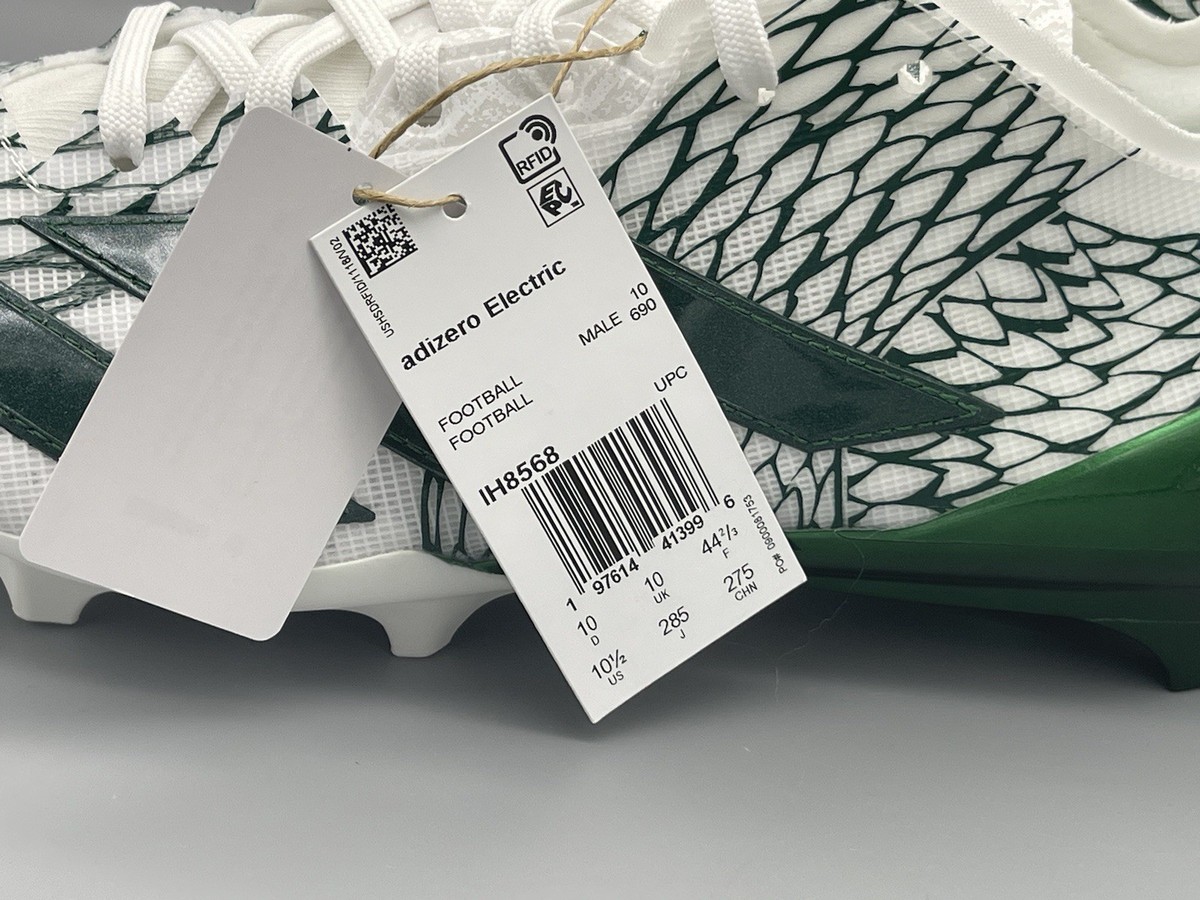 Adidas Adizero Electric II Football Shoes Cleats Green White‎ IH8568 Men\'s 10.5 Adidas Adizero Electric II Football Cleats | Mercari main image 2