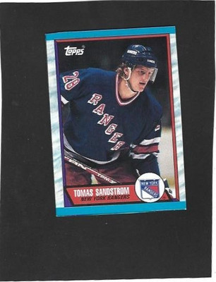1989 Topps NHL Box Bottom #  C Tomas Sandstrom