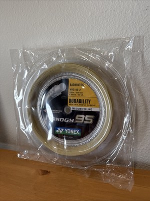 Yonex Nanogy 95 656ft 200m Reel Badminton String. Gold. Japan