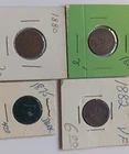 1875. 80 81, 82 INDIAN HEAD CENTS LOT OF 4 PENNY