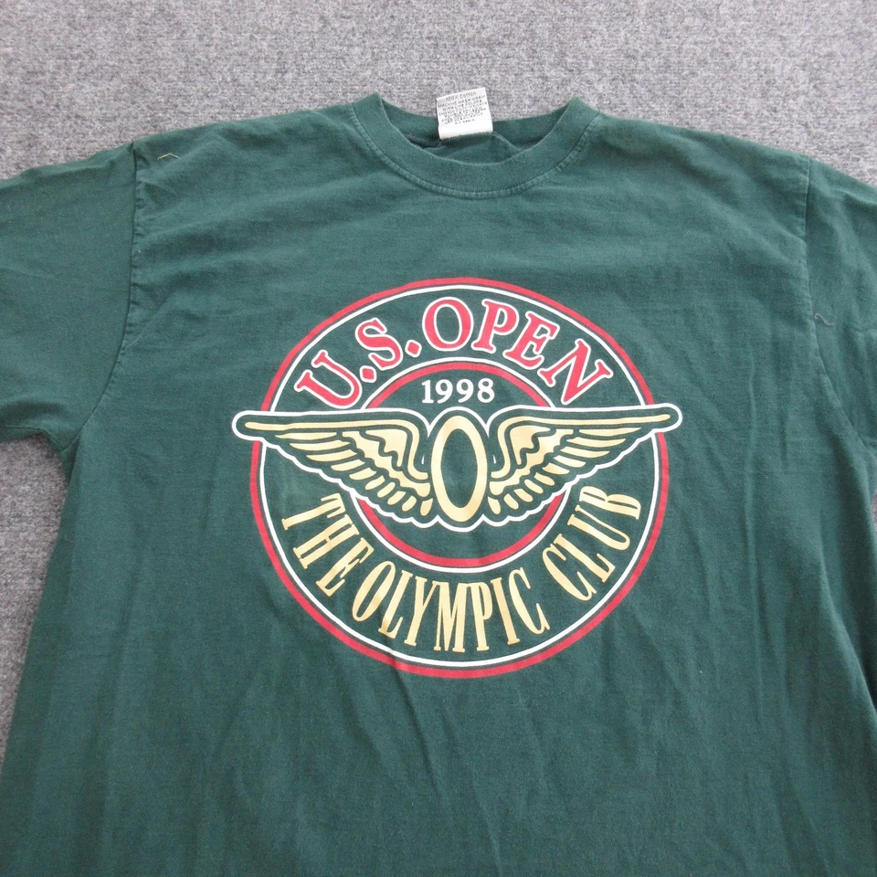 Camiseta de colección 1998 US Open The Olympic Club para hombre equipo de golf grande para deportes años 90 Foto 2 de 4