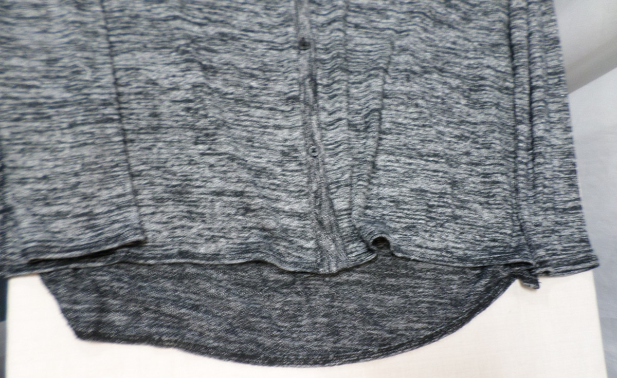 DESIGNER SIMPLY VERA VERA WANG POLY BLEND CARDIGAN BUTTON GRAY SWEATER LARGE View 5