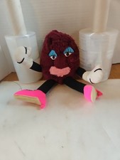 Vintage California Raisin Girl ACME Applause 1988 20  Plush Large Hot Pink Lips