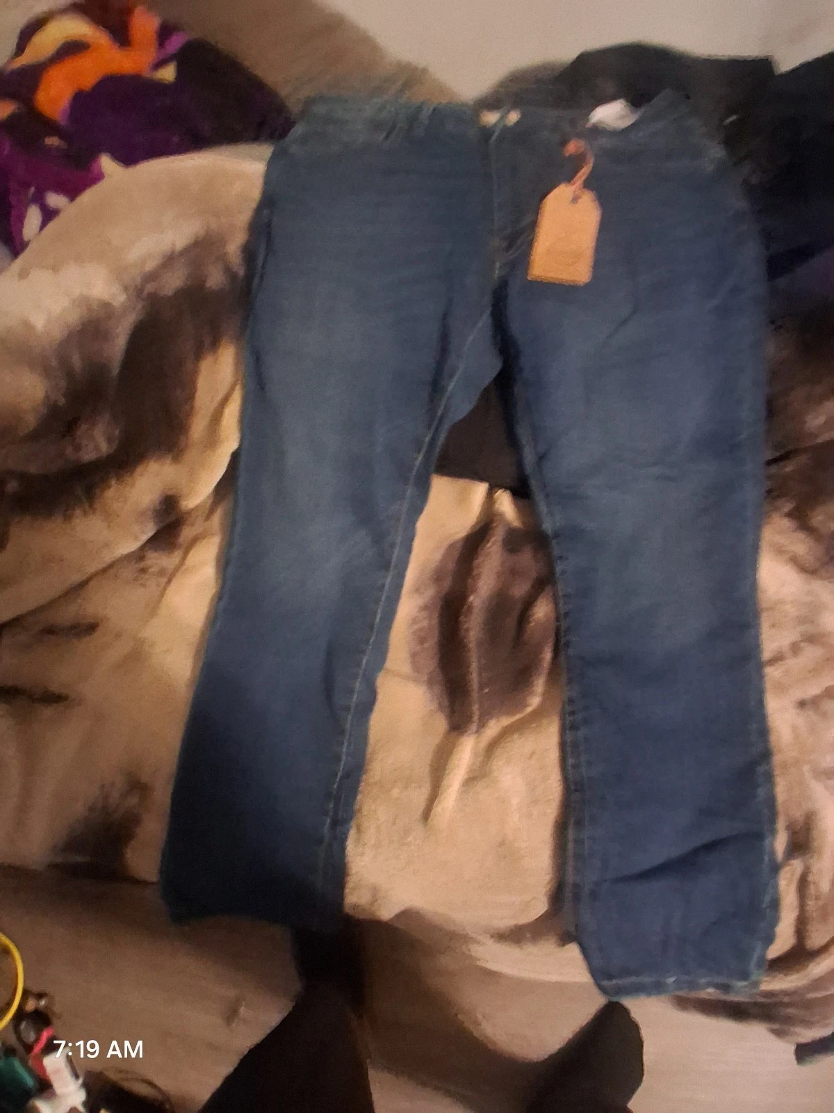 Vintage Weatherproof Pants Mens 36x30 Navy Stretch Slim Straight Fit