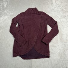 Lululemon Jacket Womens 4 Purple Thats A Wrap Crossover Snap Bordeaux Drama