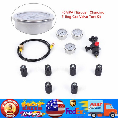 #ad 3 Gauge Hydraulic Accumulator Nitrogen Gas Charging Filling Pressure Test Kit. $153.04