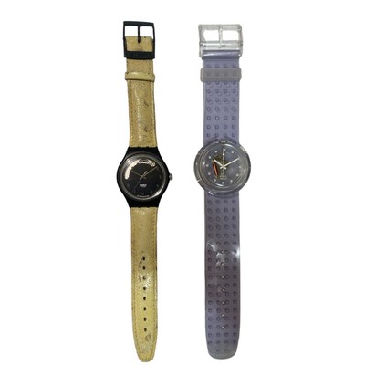 Swatch Analog Quartz Men 2 Items Sold In Bulk Vintage 094271906