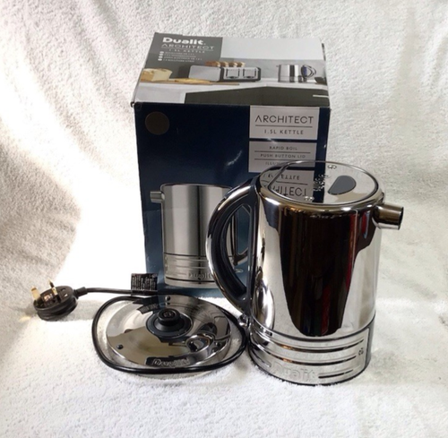Dualit Architect 1.5L Kettle Grey Silver Chrome *Hardly Used*