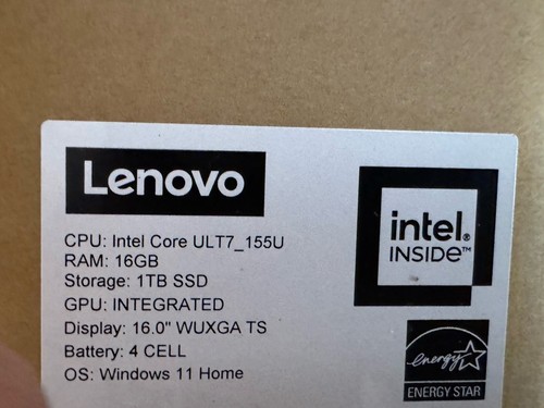 Lenovo Yoga 7 16IML9 83DL0002US 16" WUXGA TOUCH 2 in 1 (1TB, ULTRA 7-155U, 16GB) - Picture 2 of 3