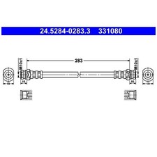 2x Bremsschlauch hinten für Suzuki Ignis 2 MH Wagon R MH21 R+ MA | 24358736