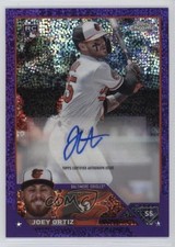 2023 Topps Chrome Update Purple Speckle Refractor 105/299 Joey Ortiz Auto 11o2