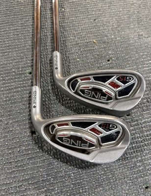 Ping G15 Wedge Set U,S. Black Dot, Regular Flex Steel Shafts. Matching Serials