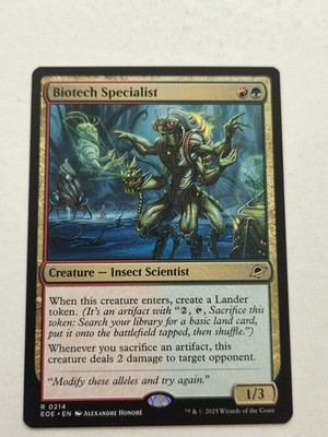 Biotech Specialist X1 EOE MTG Edge Of Eternities 