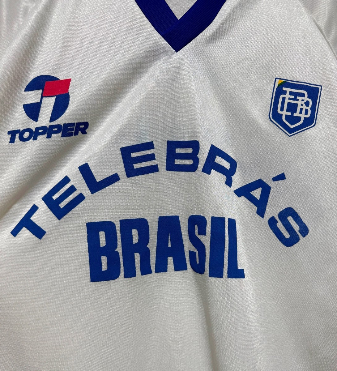BRASIL BRAZIL TOPPER VINTAGE FOOTBALL SOCCER SHIRT JERSEY 1980-S
