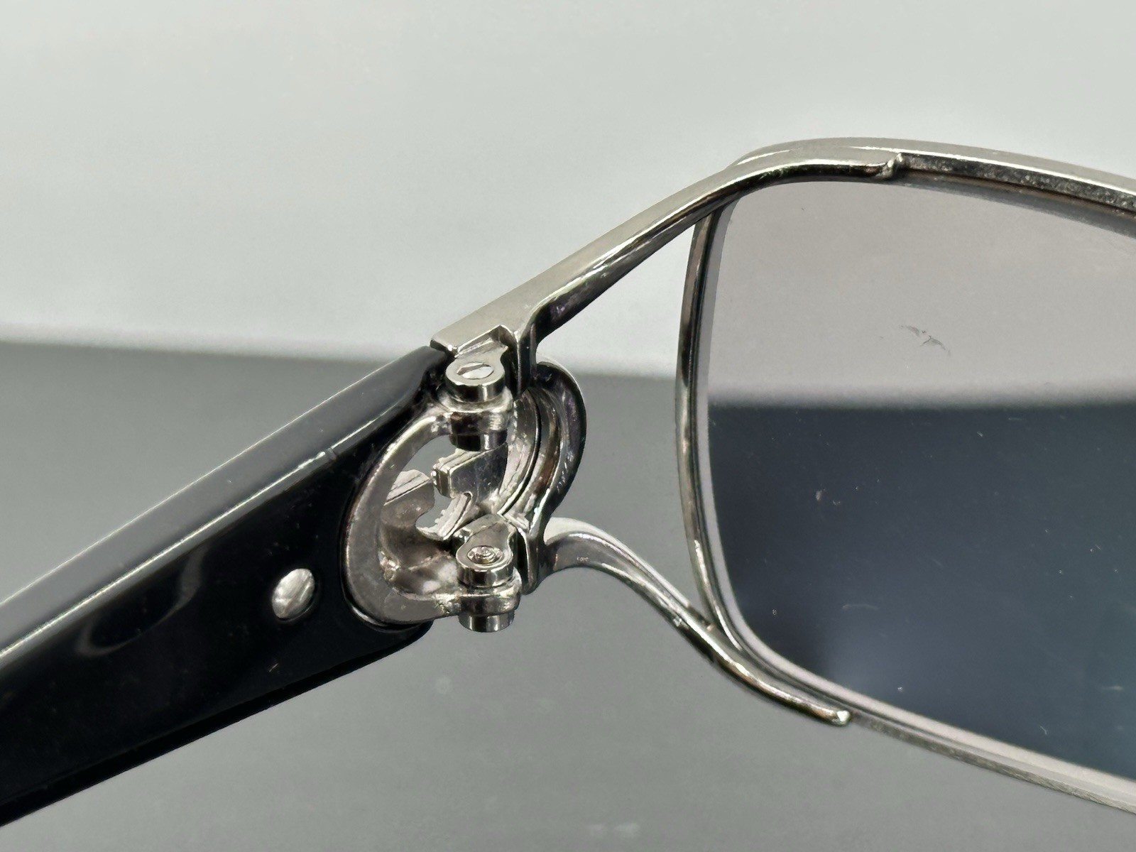 Gucci Vintage Frame Crystals Interlocking GG Made In Italy 56-18-135 (C2-03)