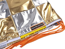 8x8 2.4x2.4m SILVER/GOLD CHECKERBOARD with Carrying bag for U.S. buyers