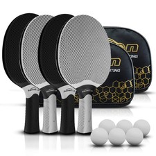 Senston Table Tennis Rackets Set,Professional Ping Pong Paddle Set for 4 Play...