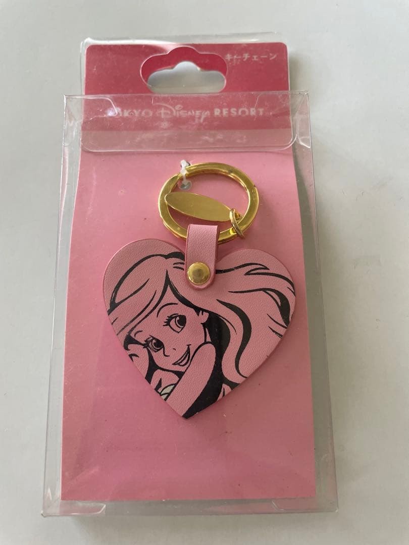 Disney Ariel Tokyo Resort heartshaped key chain