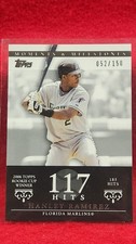 2007 Topps Moments & Milestones Hanley Ramirez 117 Hits #52/150 #72 Marlins