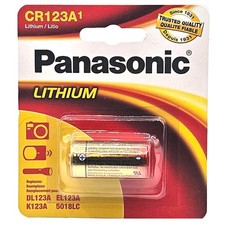 Panasonic 3V CR-123 2/3A Photo Lithium Battery Compatible With EL123 K123A
