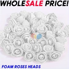 500PCS Foam Roses 3cm Artificial Foam Flower Heads DIY Rose Bear Decor Gift UK