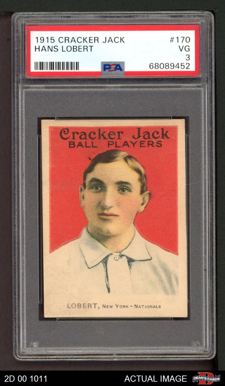 1915 Cracker Jack #170 Hans Lobert Giants PSA 3 - VG